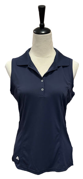 Adidas Navy Sleeveless Women's Golf Top Size M