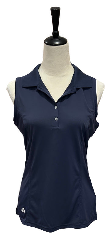 Adidas Navy Sleeveless Women's Golf Top Size M