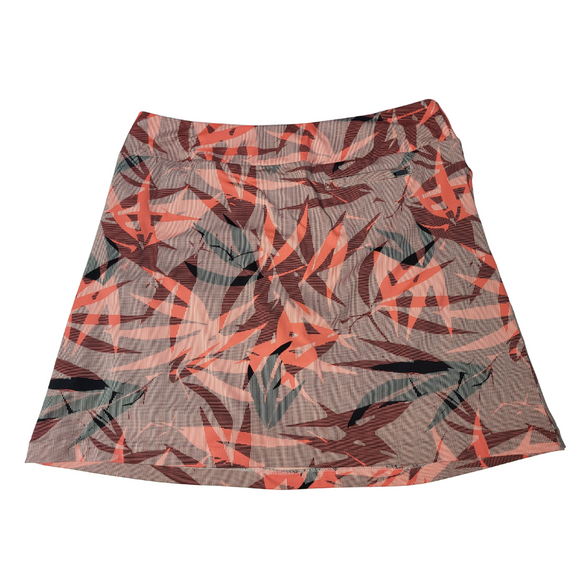 Tail Activewear Coral & Black Print Golf Skort Size L MSP$92