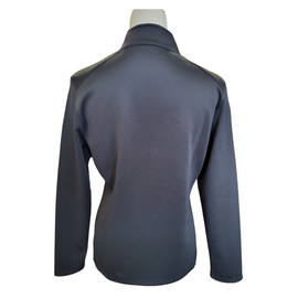 Women's Short Par 4 Black 1/4 Zip Mock Neck Long Sleeve Pullover Size M - 0