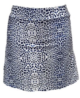 New Smith & Quinn Navy & White Leopard Patterned Women's Golf Skort MSP$110
