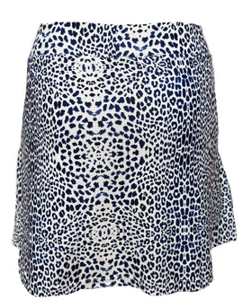 New Smith & Quinn Navy & White Leopard Patterned Women's Golf Skort MSP$110 - 0