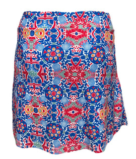 New Smith & Quinn Blue & Red Patterned Women's Golf Skort MSP$110 - 0