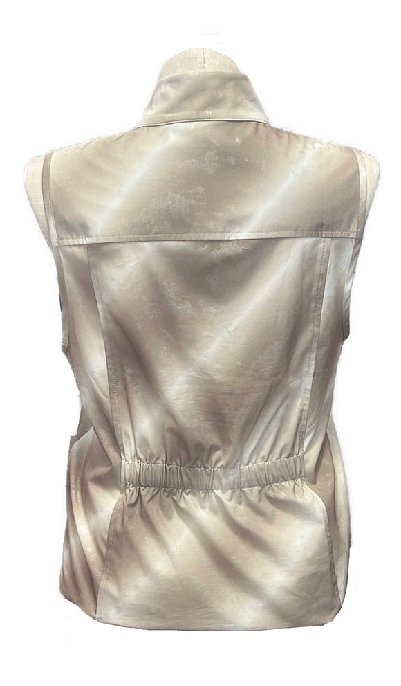 Zenergy Tan Glittery Women's Golf Vest Size 2