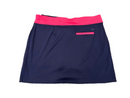 Callaway Navy Pull-on Women's Golf Skort w/White & Pink Accents Size XL-2