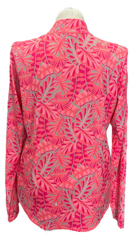 Jofit Magenta & Coral Foliage Women's Golf Pullover Size XXL MSP $103 - 0