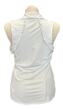 Lilly Pulitzer Luxletic Ruffled Solid Sleeveless Golf Polo Size XL MSP $118-4