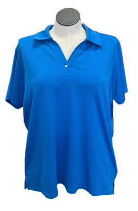 Pebble Beach V-neck Textured Stripe Golf Polo Size XXXL