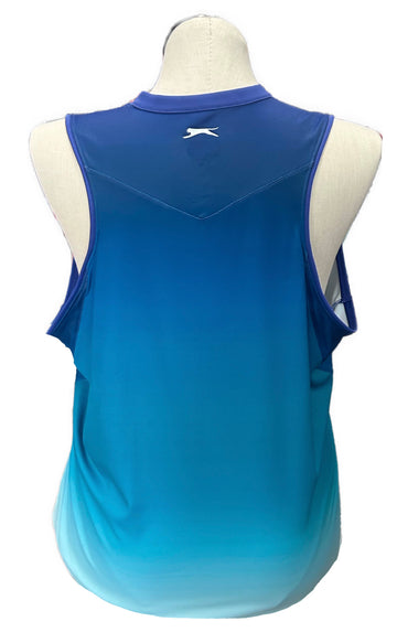 Slazenger Women's Blue Ombre Sleeveless Golf Polo Size XXL - 0