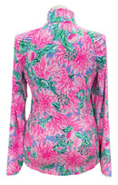Lilly Pulitzer Pink Floral Patterned Women's Golf Pullover Size XL-2