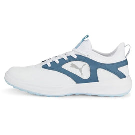 New Women's Puma Ignite Malibu Spikeless Golf Shoes White/Blue MSP$110