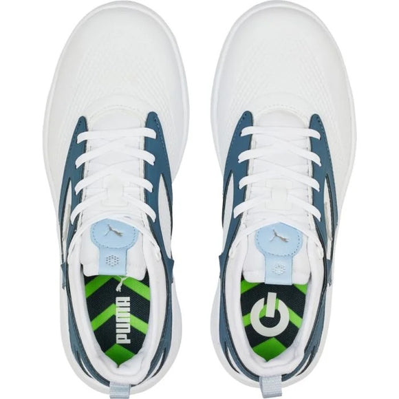 New Women's Puma Ignite Malibu Spikeless Golf Shoes White/Blue MSP$110