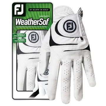 New Footjoy Women's White Weather Soft Glove - Left Hand