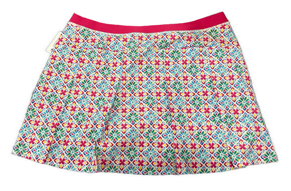 RLX Ralph Lauren Pink, Green & Blue Patterned Women's Pull-on Golf Skort Size XL