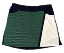 Lady Hagen Navy, Green & White Patterned Women's Pull-on Golf Skort Size XL-1