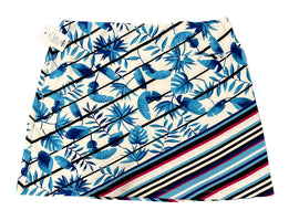 Tail Blue Multicolored Floral & Striped Patterned Women's Pull-on Golf Skort Size XL - 0