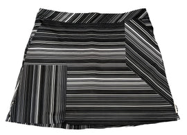 Lady Hagen Black & White Striped Women's Golf Skort Size 14