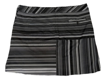 Lady Hagen Black & White Striped Women's Golf Skort Size 14 - 0