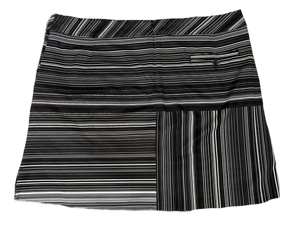 Lady Hagen Black & White Striped Women's Golf Skort Size 14