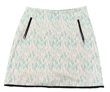 Annika Cutter & Buck Green & Teal Dotted Women's Golf Skort Size XS