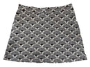 Bermuda Sands Black & White Geometric Floral Fan Women's Golf Skort Size L-1