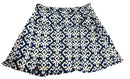 Bermuda Sands Navy & White Patterned Pull-on Skort Women's Size L-2