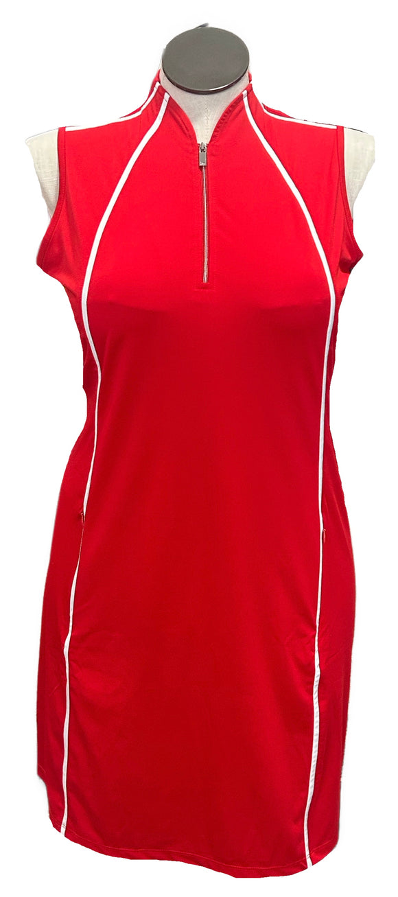 New Tail Activewear Mika Sleeveless Golf Dress- Cardinal MSP$117