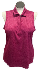 Greg Norman Women's Print Sleevless Golf Polo Size XL MSP$75-1