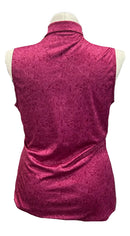 Greg Norman Women's Print Sleevless Golf Polo Size XL MSP$75-2