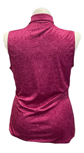 Greg Norman Women's Print Sleevless Golf Polo Size XL MSP$75 - 0