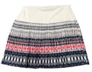 Lucky in Love White, Navy & Pink Micro Pleated Women's Golf Skort Size M-1