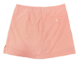Lady Hagen 17.5" Orange & White Striped Seersucker Skort size 10 MSP$55 - 0