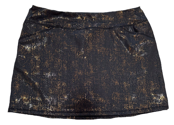 New Lilly Pultizer Black Women's Golf Skort w/Gold Accents Size XLMSP$108