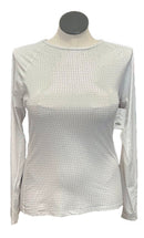 Annika White & Silver Metallic Women's Long Sleeve Size XL-1
