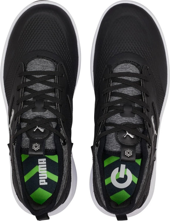 New Puma Women's Ignite Malibu Spikeless Golf Shoes Black/Silver MSP$110