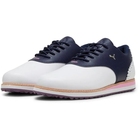 New Puma Women's AVANT Golf Shoes White/Navy MSP$110