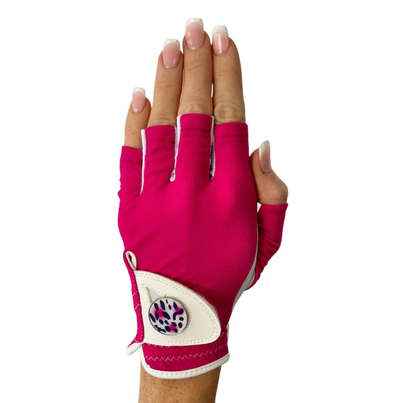 New Hard Candy Women's Half Finger Golf Glove - Left Hand