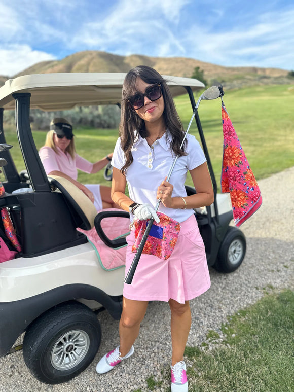 New Birdie Girl Big Floral Magnetic Women's Golf Towel