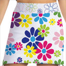 New Skort Obsession Night Daisies White Skort-1