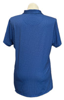 Donald Ross Navy & White Dotted Women's Short Sleeve Top w/Logo Size XXL-2