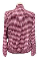 Lady Hagan Full Zip Athletic Jacket - Retro Geo Cherry Red Size XL-2