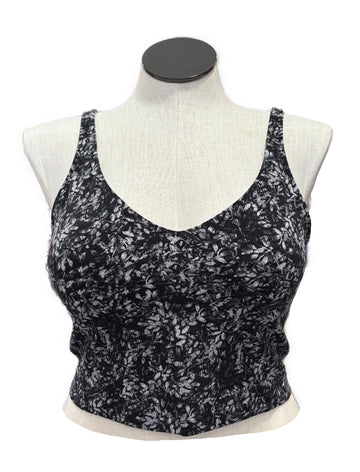 Lululemon Align Bra - Grayscale Foliage C/D Cup