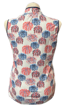 New Smith & Quinn Kennedy Sleeveless Golf Top - Fireworks - MSP$98 - 0