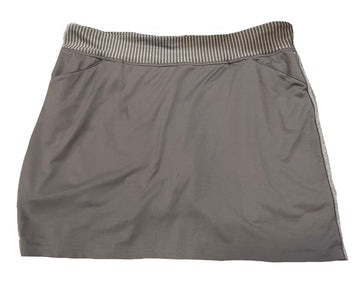 Adidas Gray Women's Pull-on Golf Skort w/Striped Accents Size L