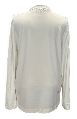 bloq-uv White Solid Mock Zip Pullover Size XXL MSP $90 - 0