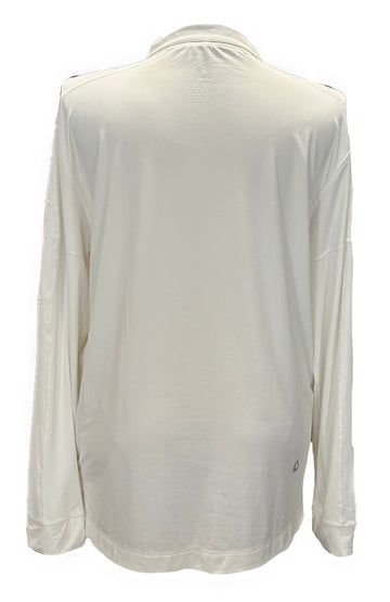 bloq-uv White Solid Mock Zip Pullover Size XXL MSP $90 - 0