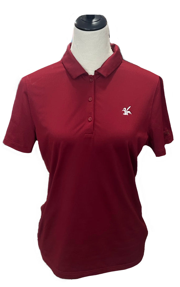 Nike Dark Red Women's Golf Polo w/ Logo Size M MSP