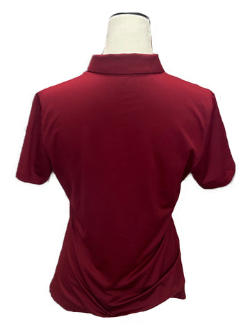 Nike Dark Red Women's Golf Polo w/ Logo Size M MSP - 0