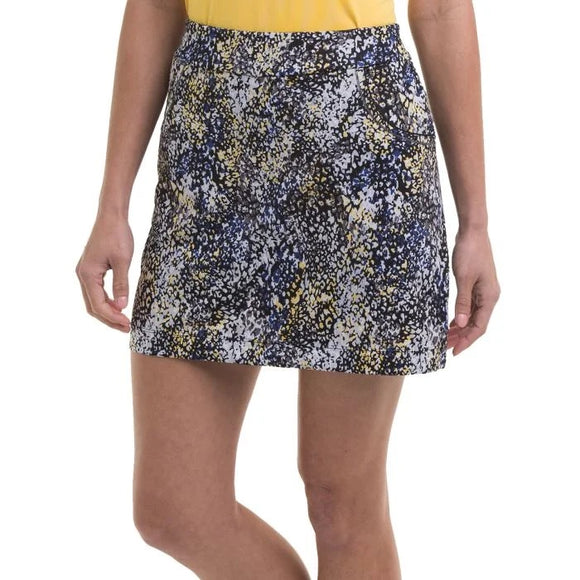 New EP NY 17.5" Layered Print Golf Skort - Black Multi MSP$98