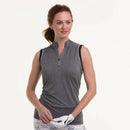 New EP NY Women's Sleeveless Slate Zip Golf Polo Size L MSP$80-1